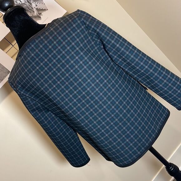 MAX Studio Tartan Plain 3/4 Sleeve Top, Size Small - Picture 4 of 16